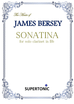 Sonatina (for Solo Clarinet in Bb)