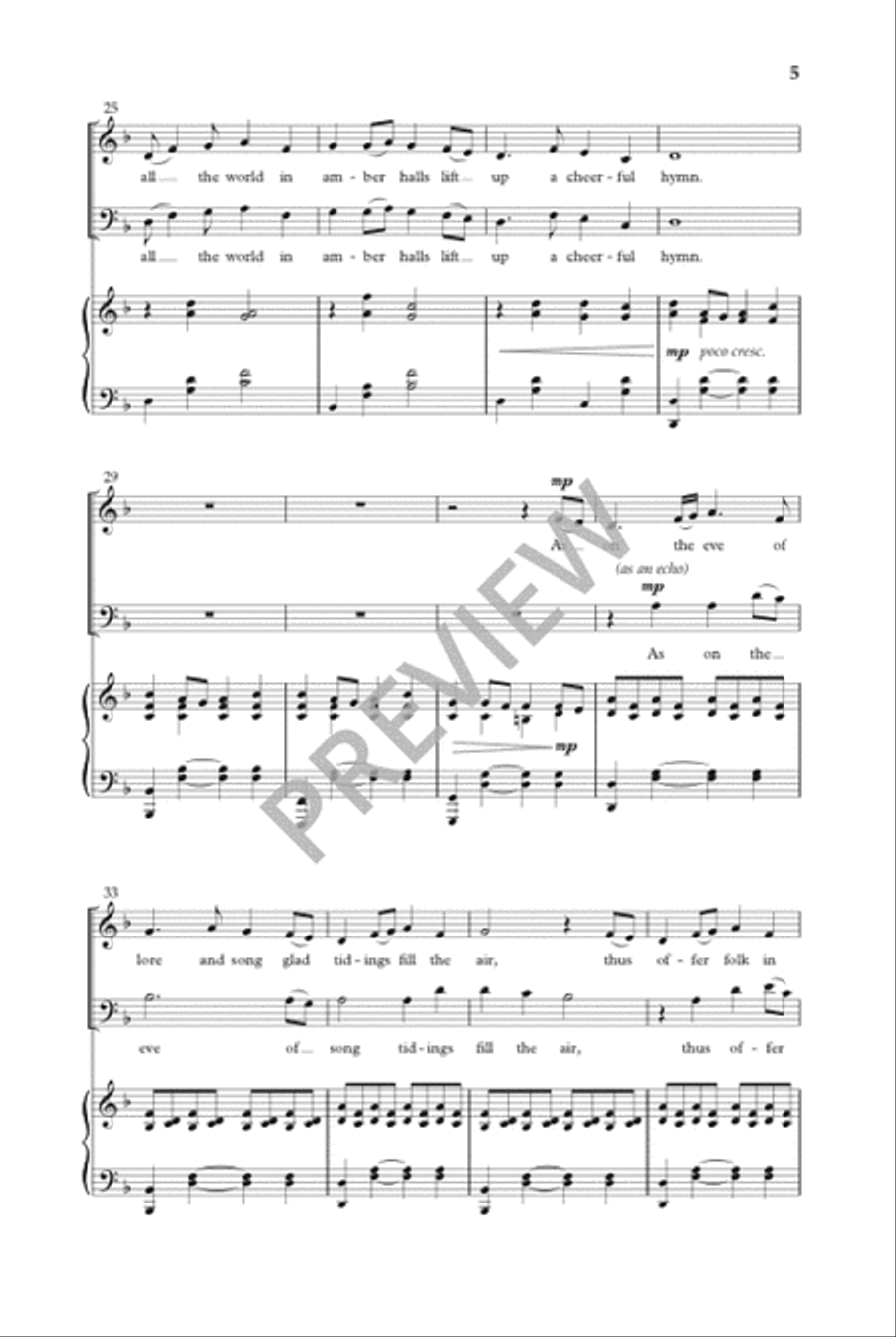 Midwinter Song Midwinter Song 4-Part scores gallery preview page 6