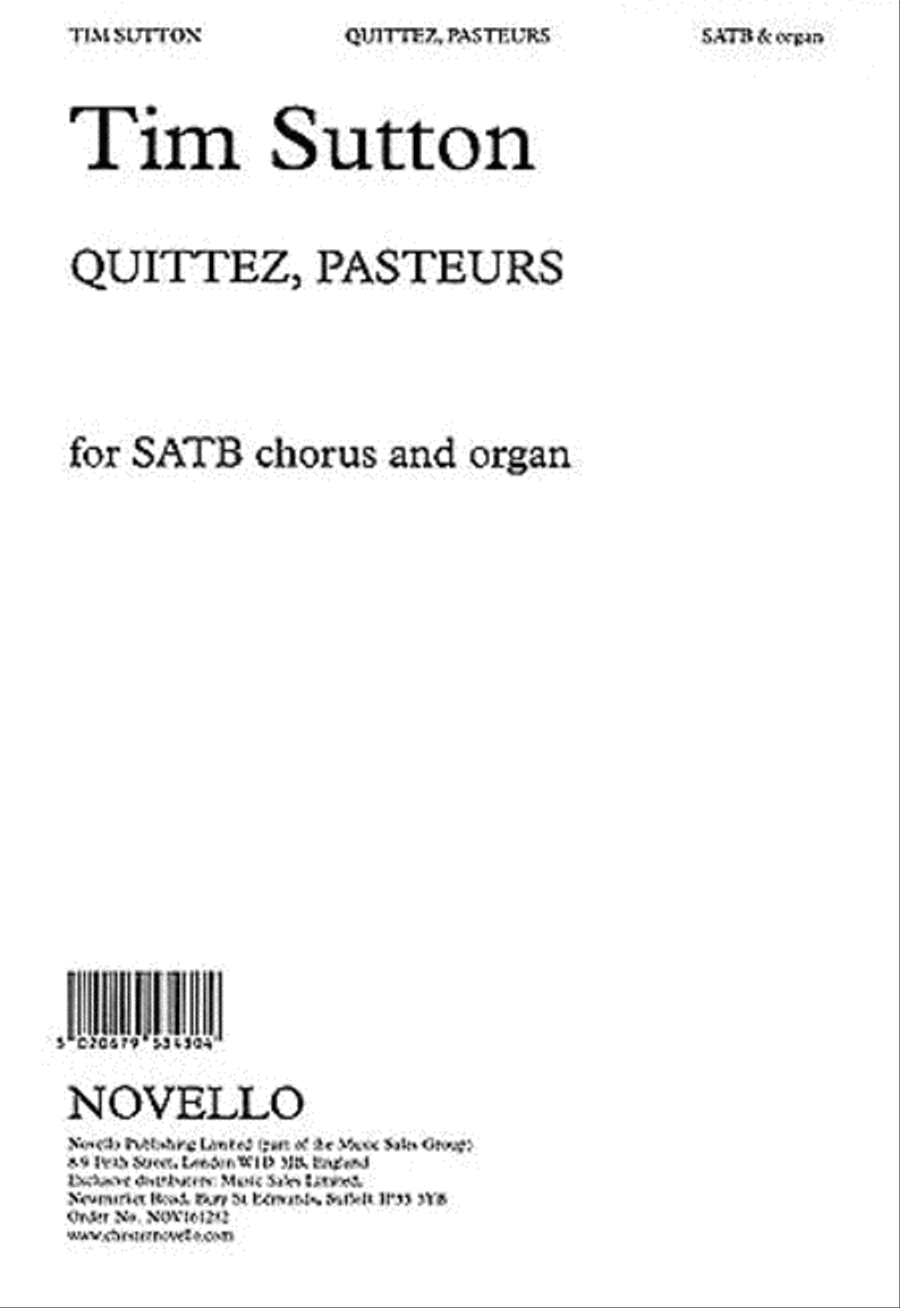 Quittez, Pasteurs 4-Part scores gallery preview page 1