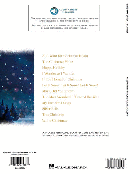Christmas Songs for Clarinet image number null