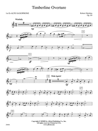 Timberline Overture: E-flat Alto Saxophone