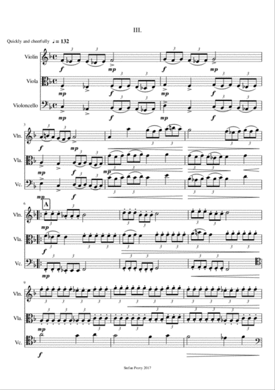 String Trio in F(III) String Trio scores gallery preview page 1