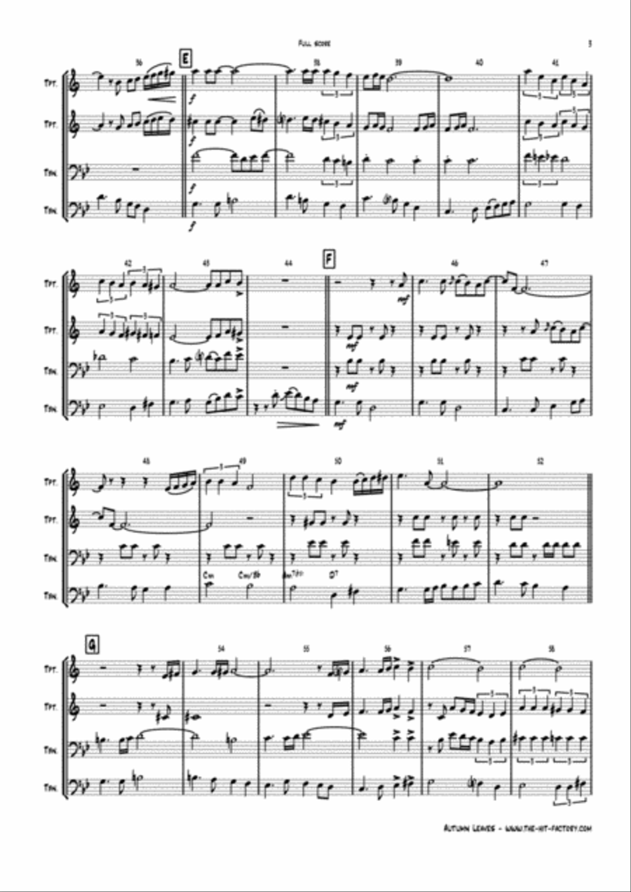 Besame Mucho (Kiss Me Much) Euphonium scores gallery preview page 3