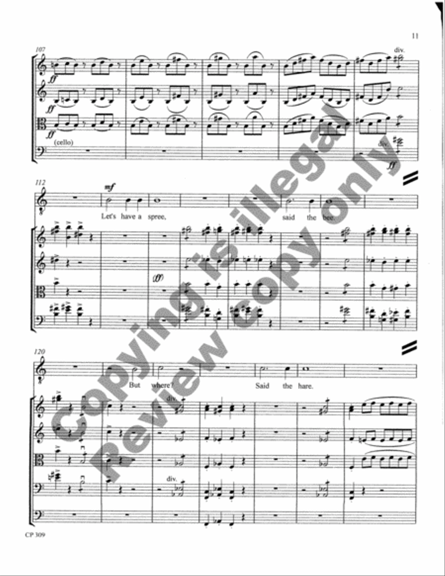 Songs of Laughter, Love, & Tears (Full Score & Parts) String Orchestra scores gallery preview page 12