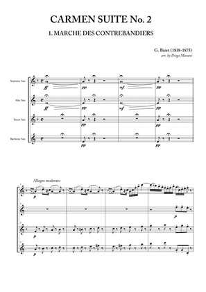 Carmen Suite No. 2 for Saxophone Quartet