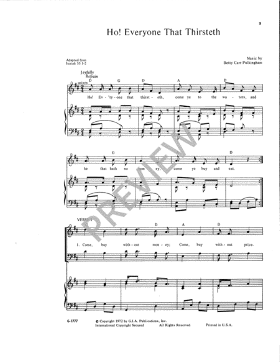 Ho! Everyone that Thirsteth 4-Part scores gallery preview page 4
