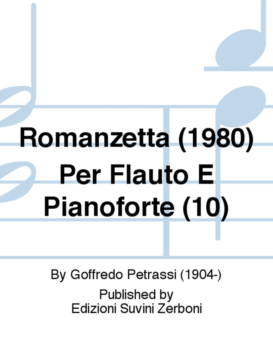 Romanzetta (1980) Per Flauto E Pianoforte (10)