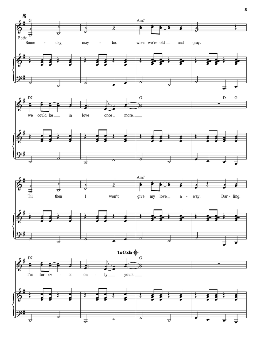 Someday Piano, Vocal scores gallery preview page 3