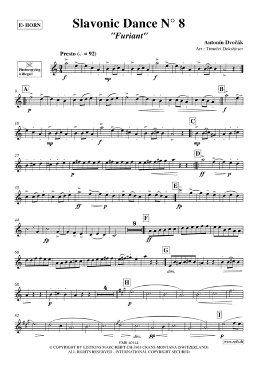 Slavonic Dance No. 8 Slavonic Dance No. 8 Horn scores gallery preview page 2
