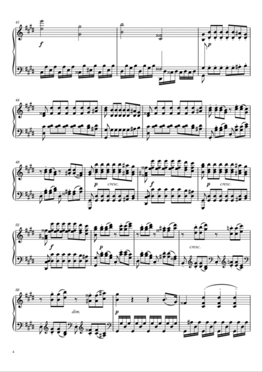 Sonate No. 14 Moonlight 3rd Movement Sonate No. 14 Moonlight 3rd Movement Piano Solo scores gallery preview page 4