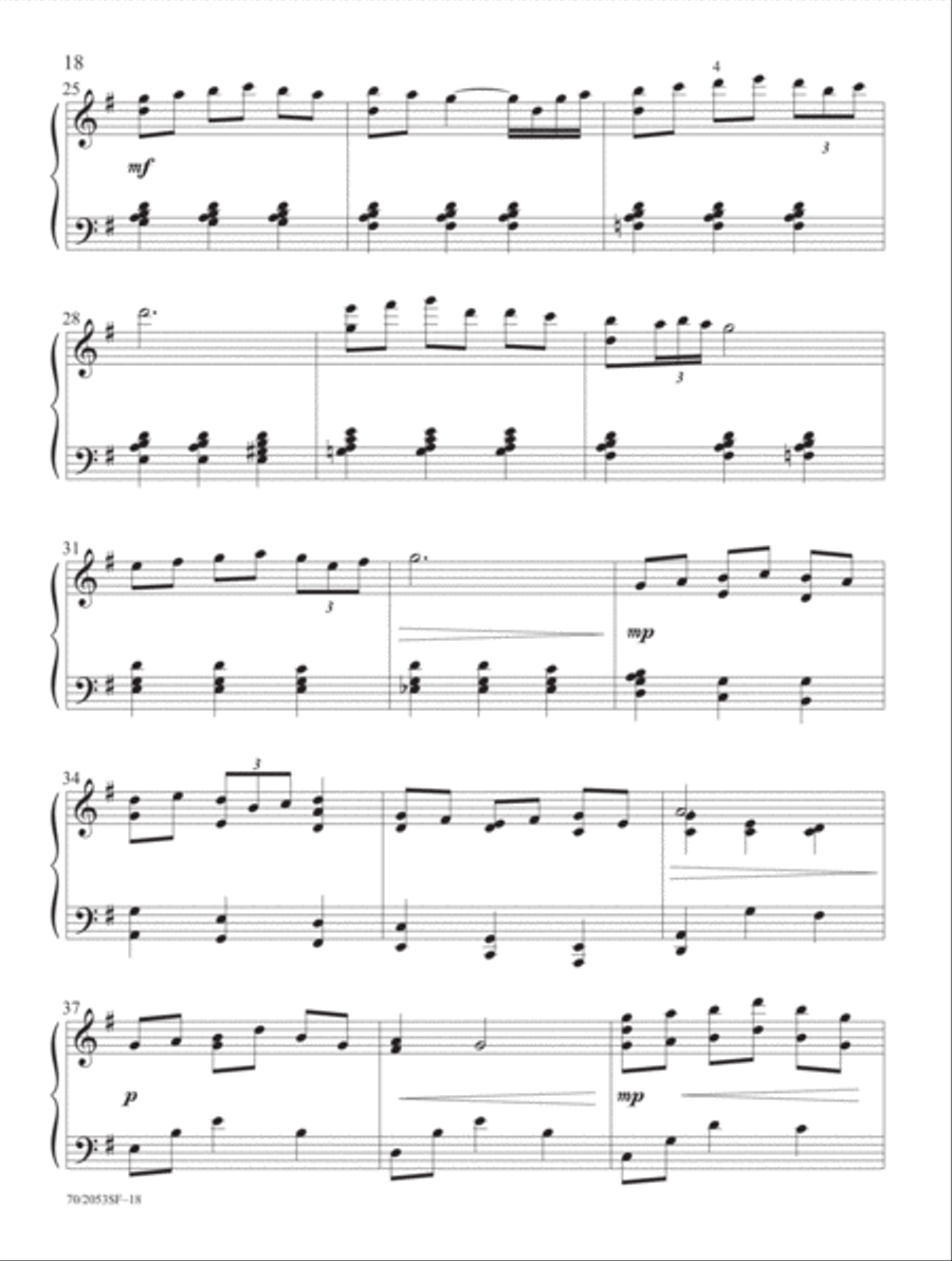 Peace on Earth Piano Solo scores gallery preview page 10