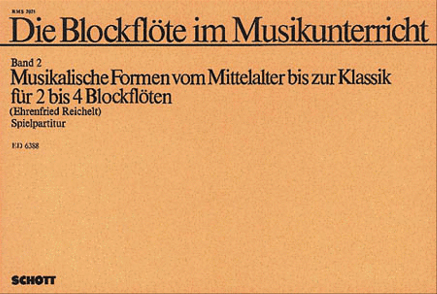 Die Blockflote im Musikunterricht (Recorder in Music Education) Vol. 2 Recorder scores gallery preview page 1