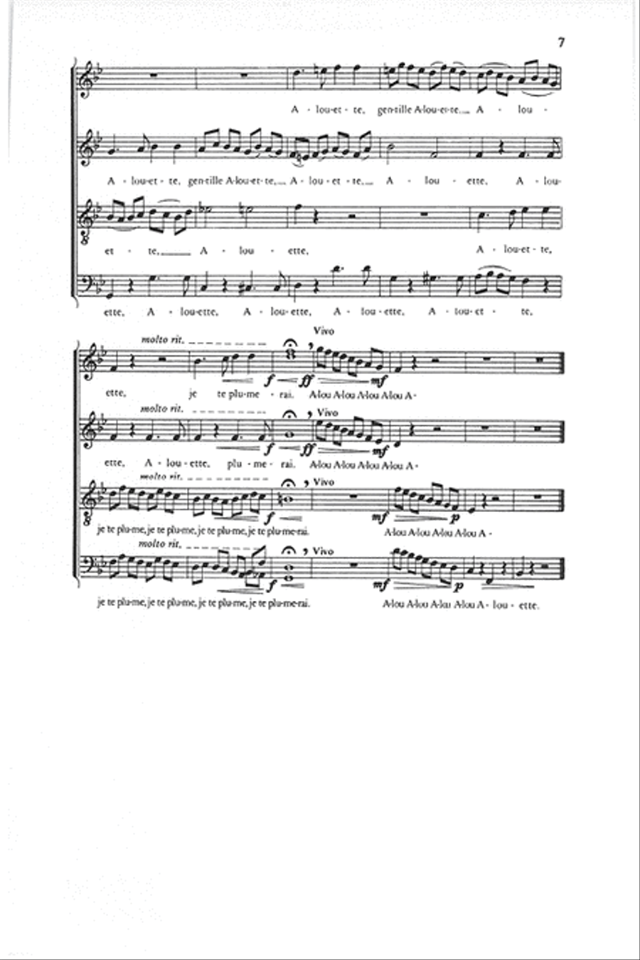 Alouette 4-Part scores gallery preview page 6