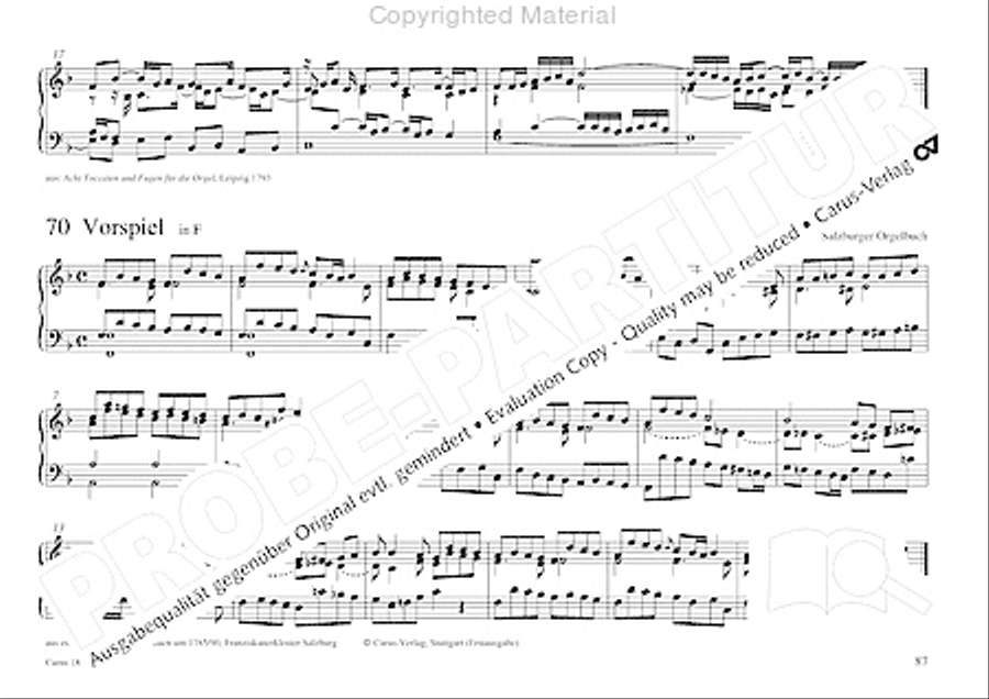 Organo pleno. Orgelstucke zum Ein- und Auszug Organ Solo scores gallery preview page 95
