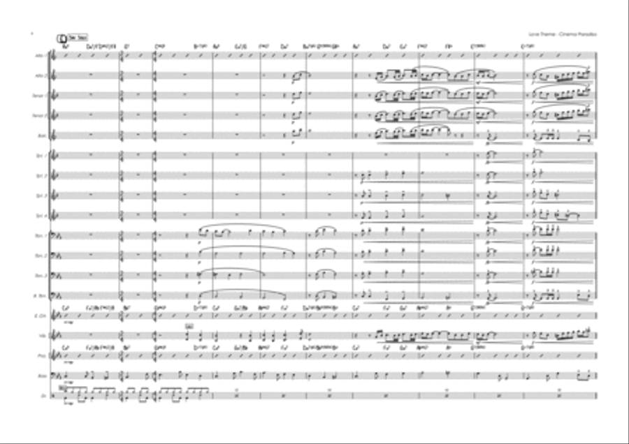 Cinema Paradiso Cinema Paradiso Jazz Ensemble scores gallery preview page 6