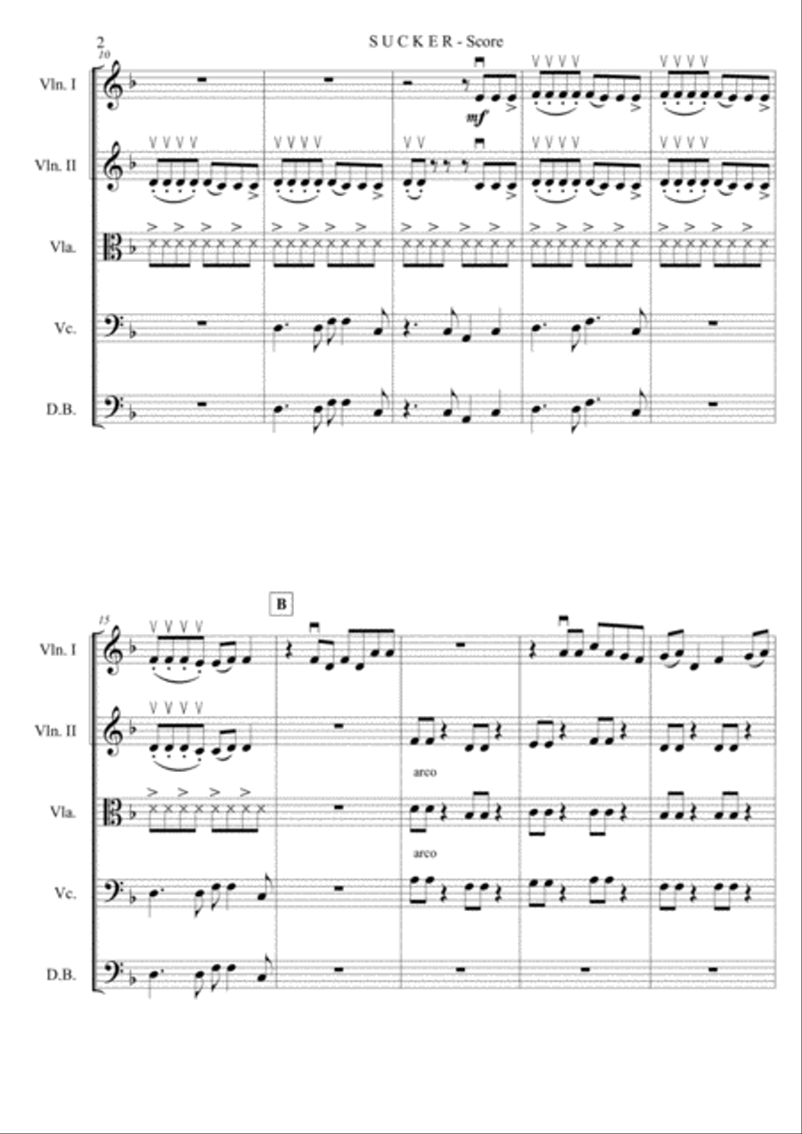 Sucker Sucker String Orchestra scores gallery preview page 2