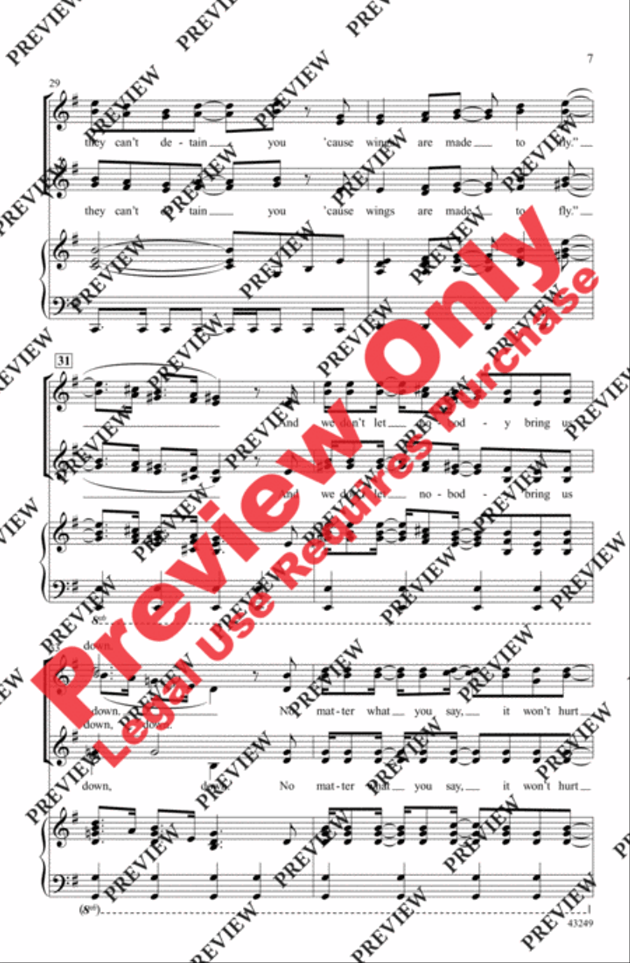 Wings Women's Choir scores gallery preview page 7