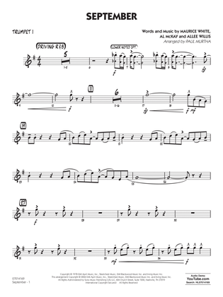 September (arr. Paul Murtha) - Trumpet 1