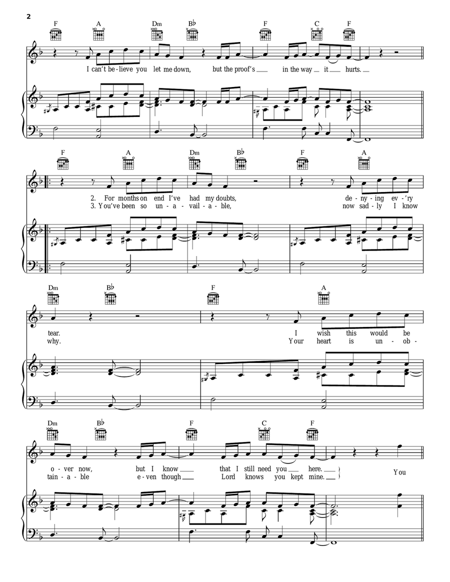 I'm Not The Only One Acoustic Guitar scores gallery preview page 2