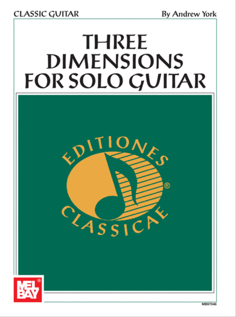 Andrew York Three Dimensions for Solo Guitar Acoustic Guitar scores gallery preview page 1
