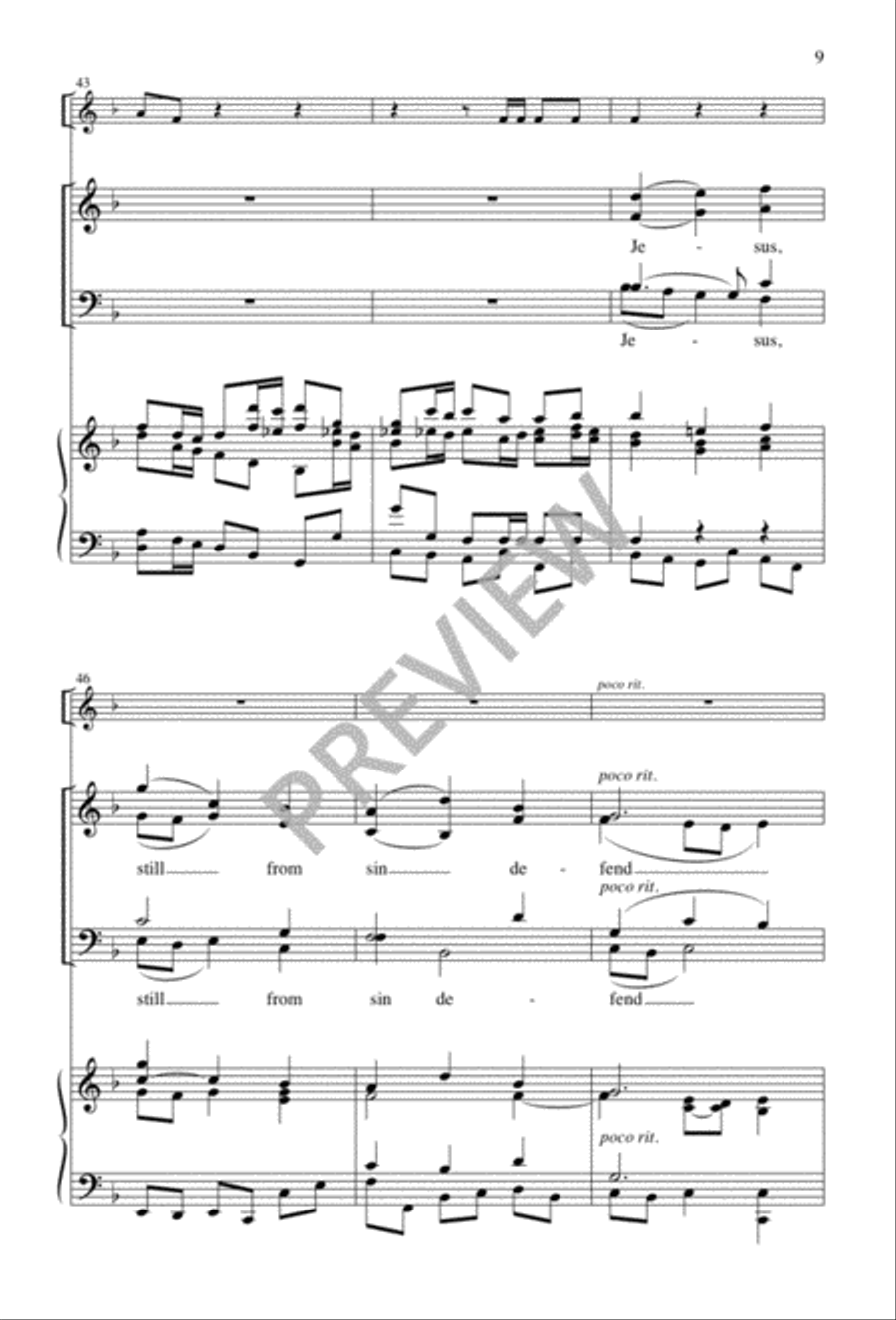 Jesus, Who Didst Ever Guide Me 4-Part scores gallery preview page 10