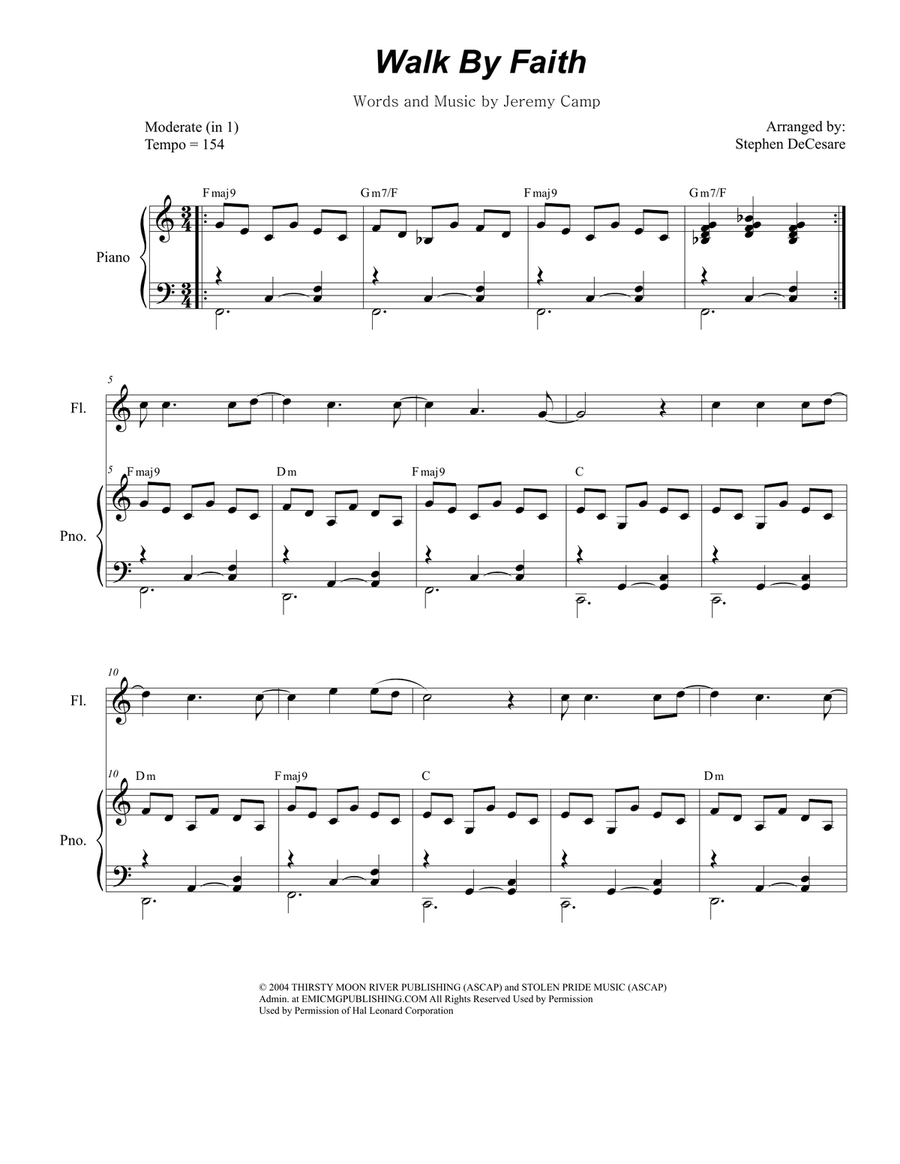 Walk By Faith Woodwind Duet scores gallery preview page 1