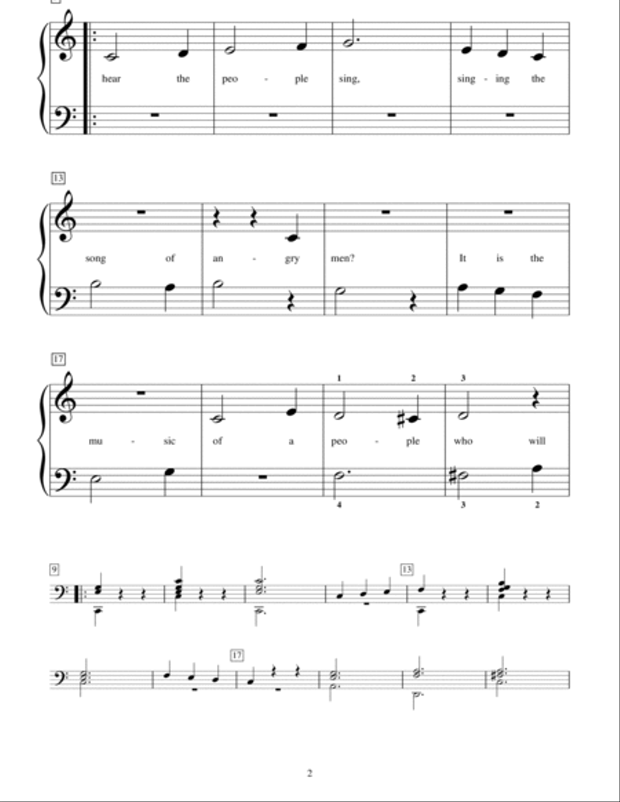 Do You Hear The People Sing? Piano Method scores gallery preview page 2