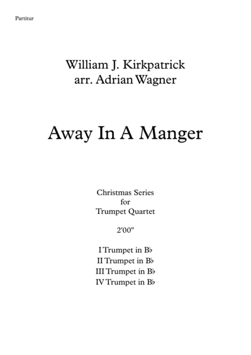 "Away In A Manger" Trumpet Quartet arr. Adrian Wagner image number null
