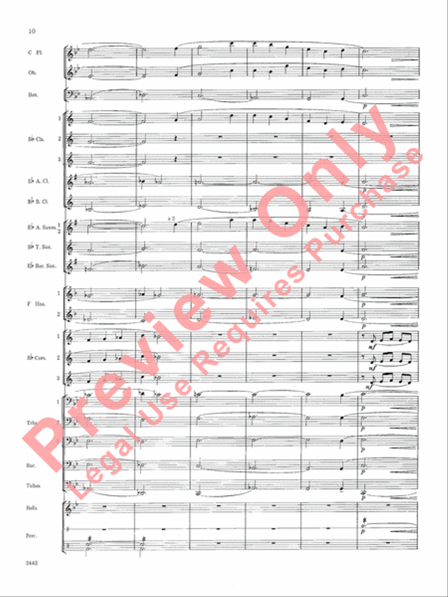 Newfoundland Folk Song Concert Band scores gallery preview page 11