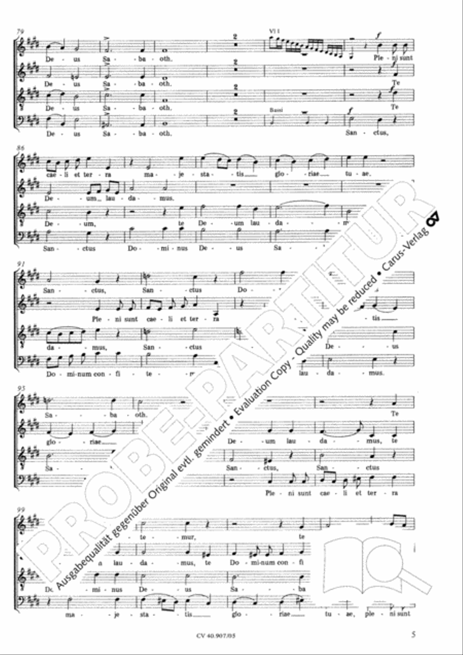 Te Deum 4-Part scores gallery preview page 6