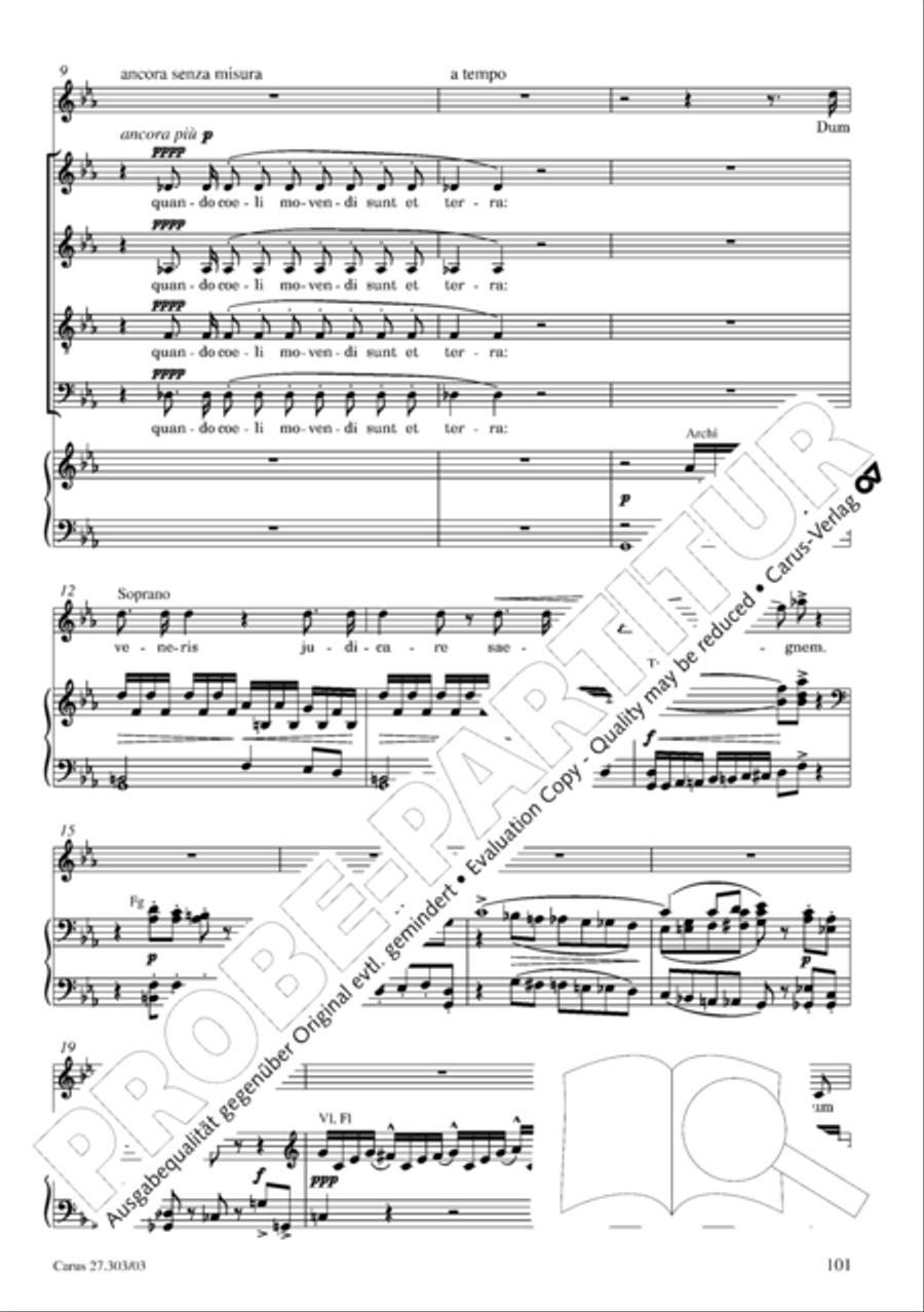 Messa da Requiem 4-Part scores gallery preview page 102