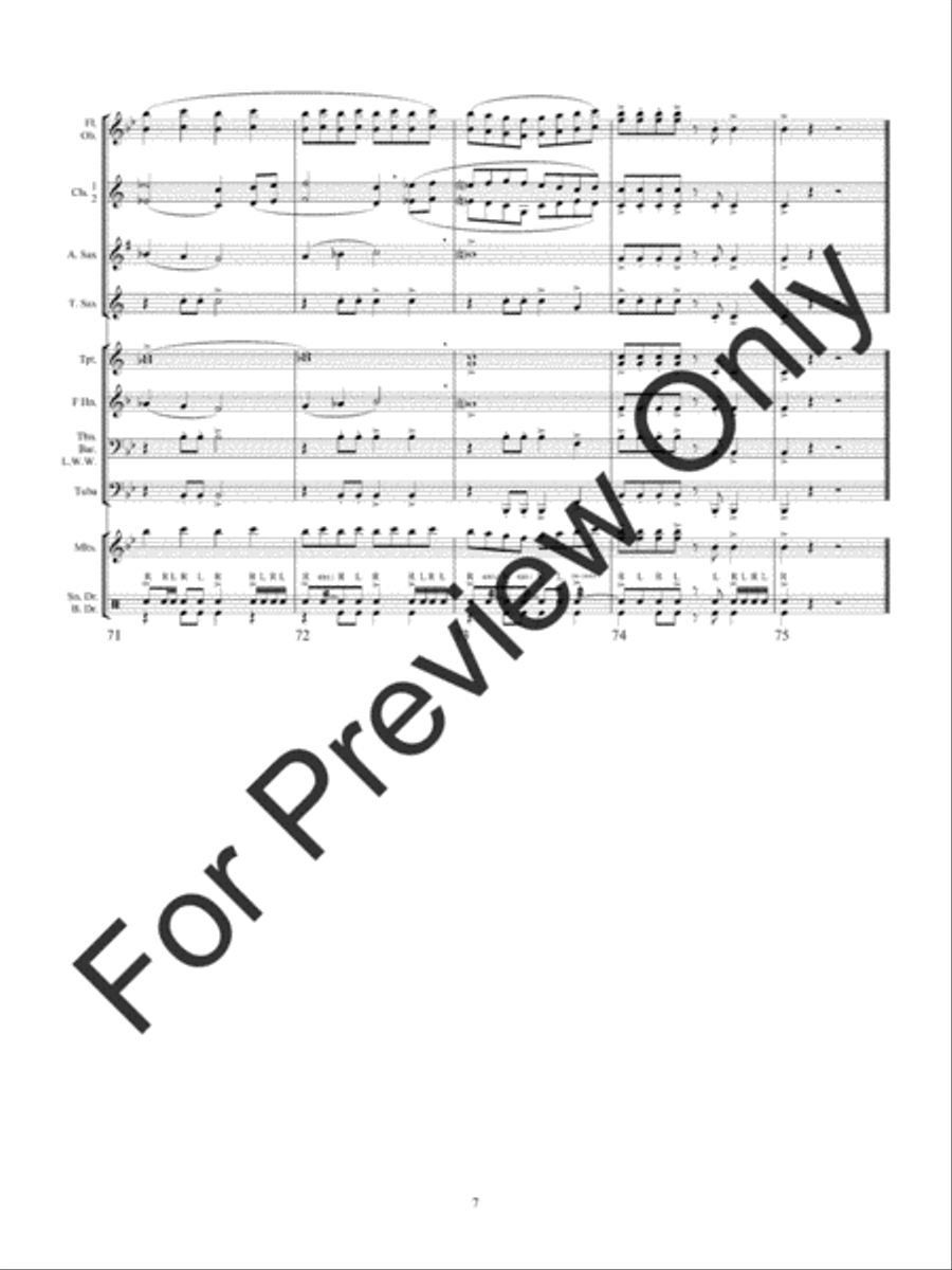 Wise Warm -Ups For School Band Concert Band scores gallery preview page 12