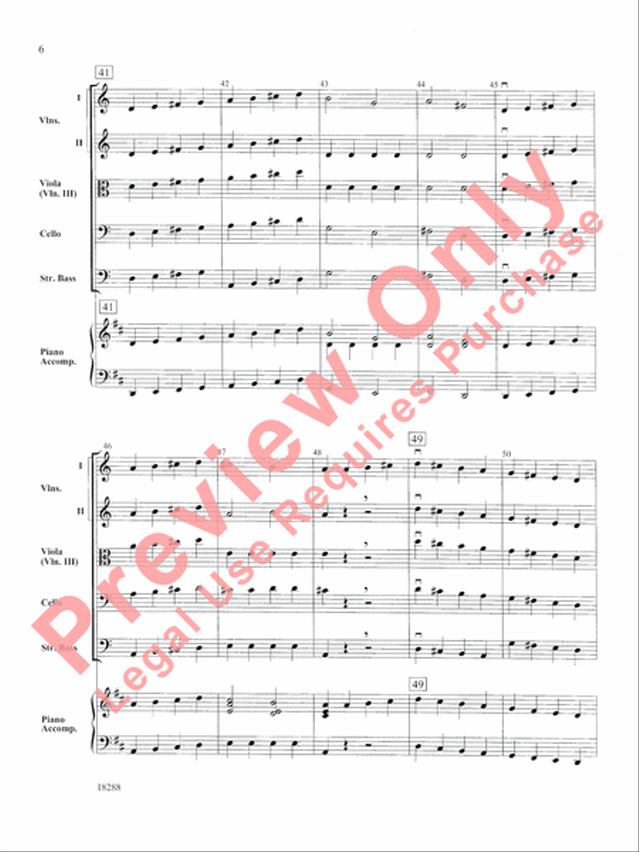 First Scale March String Orchestra scores gallery preview page 7