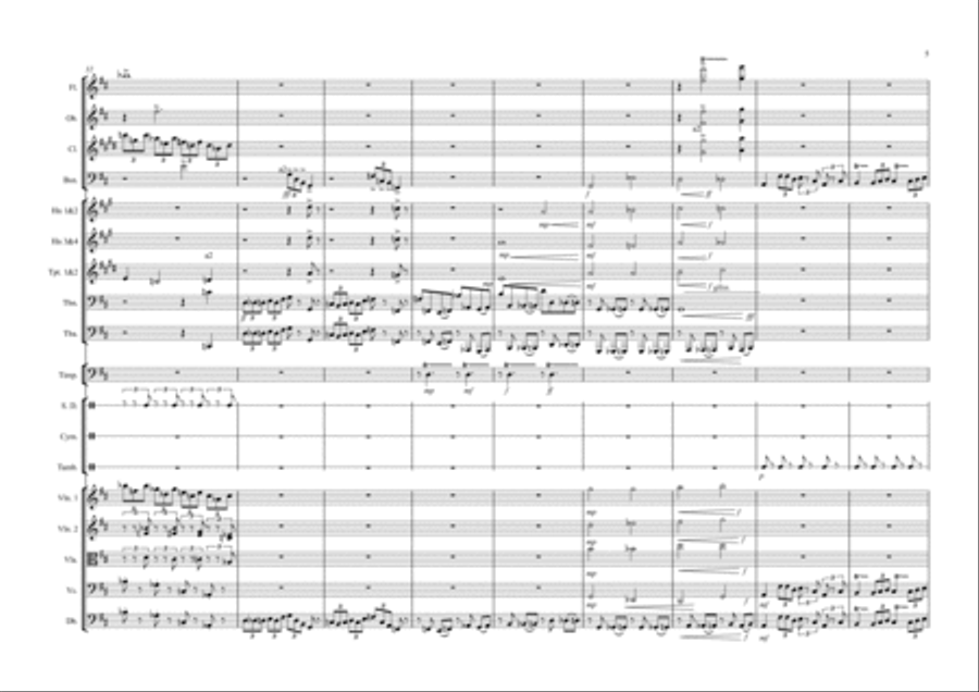 Symphony No.5 Op.21 (The Comic!) Full Orchestra scores gallery preview page 5