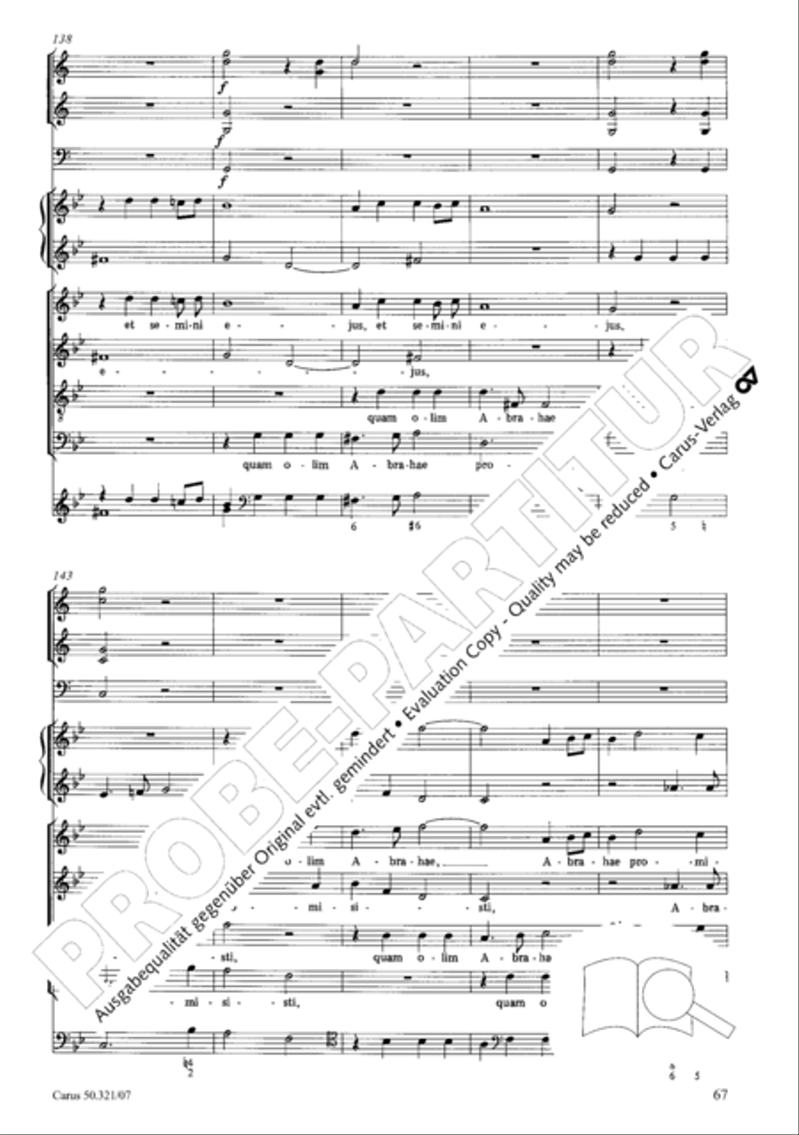 Requiem in C minor 4-Part scores gallery preview page 74