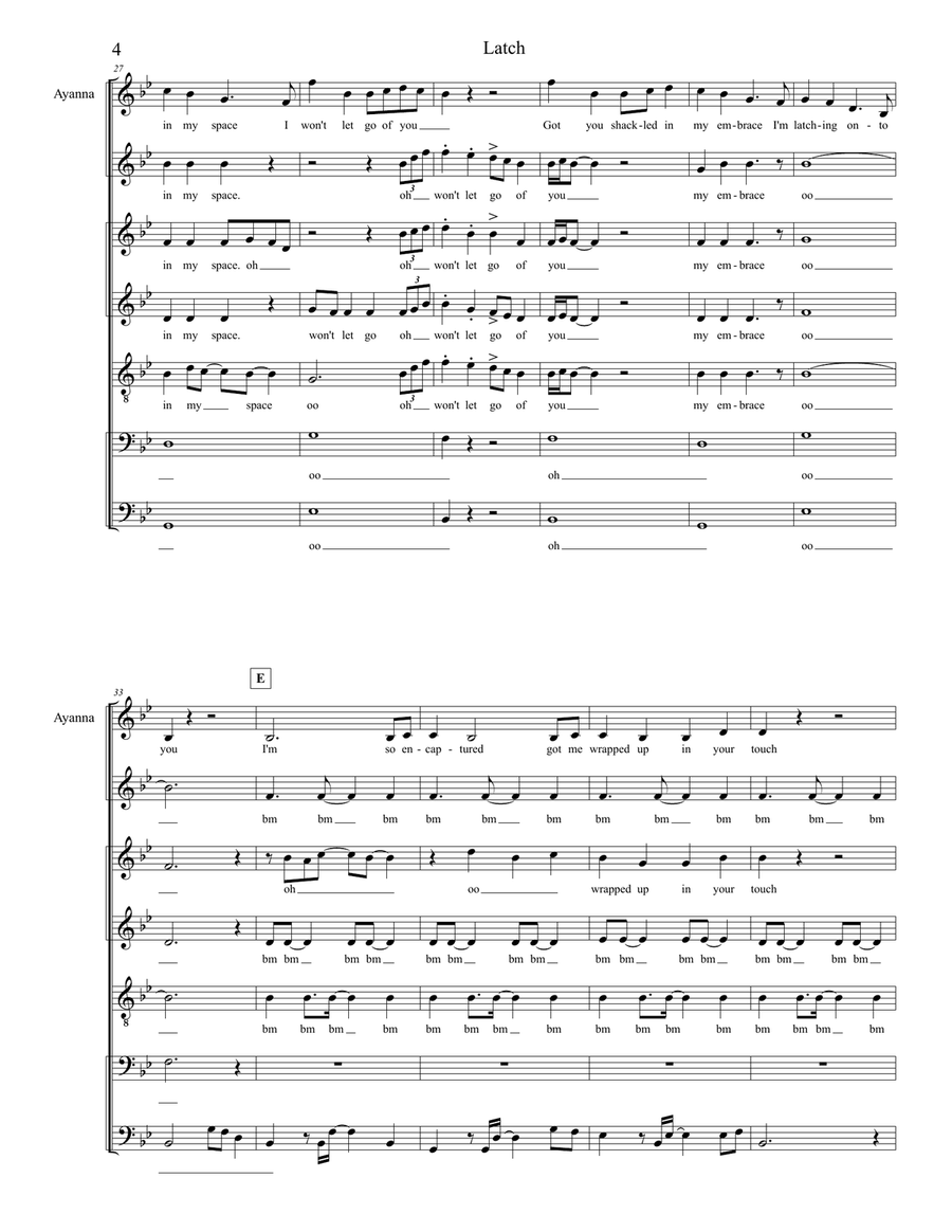 Latch 4-Part scores gallery preview page 4