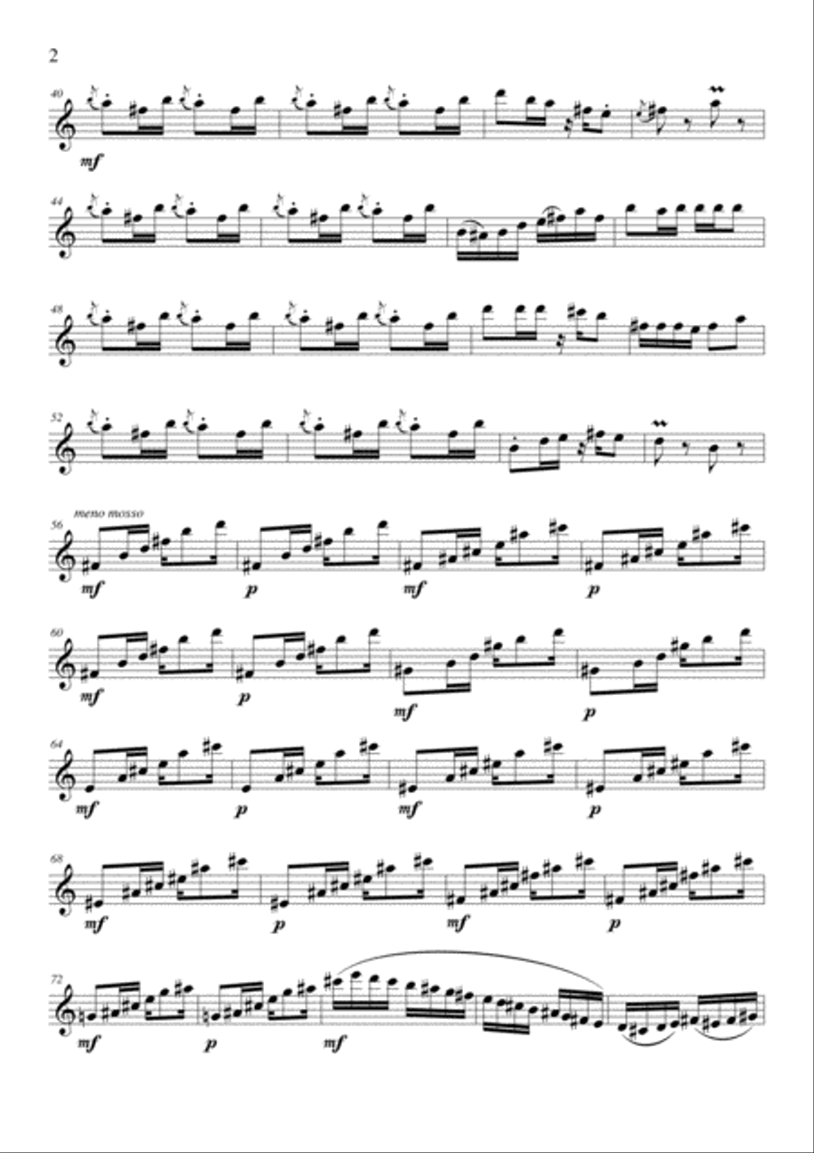 Fantasia N° 1 Op 40 para clarinete solo 