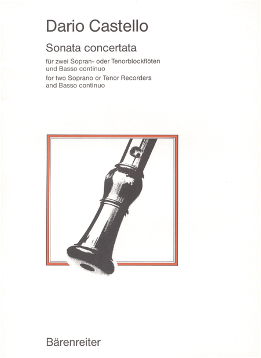 Sonata concertata Soprano Recorder scores gallery preview page 1
