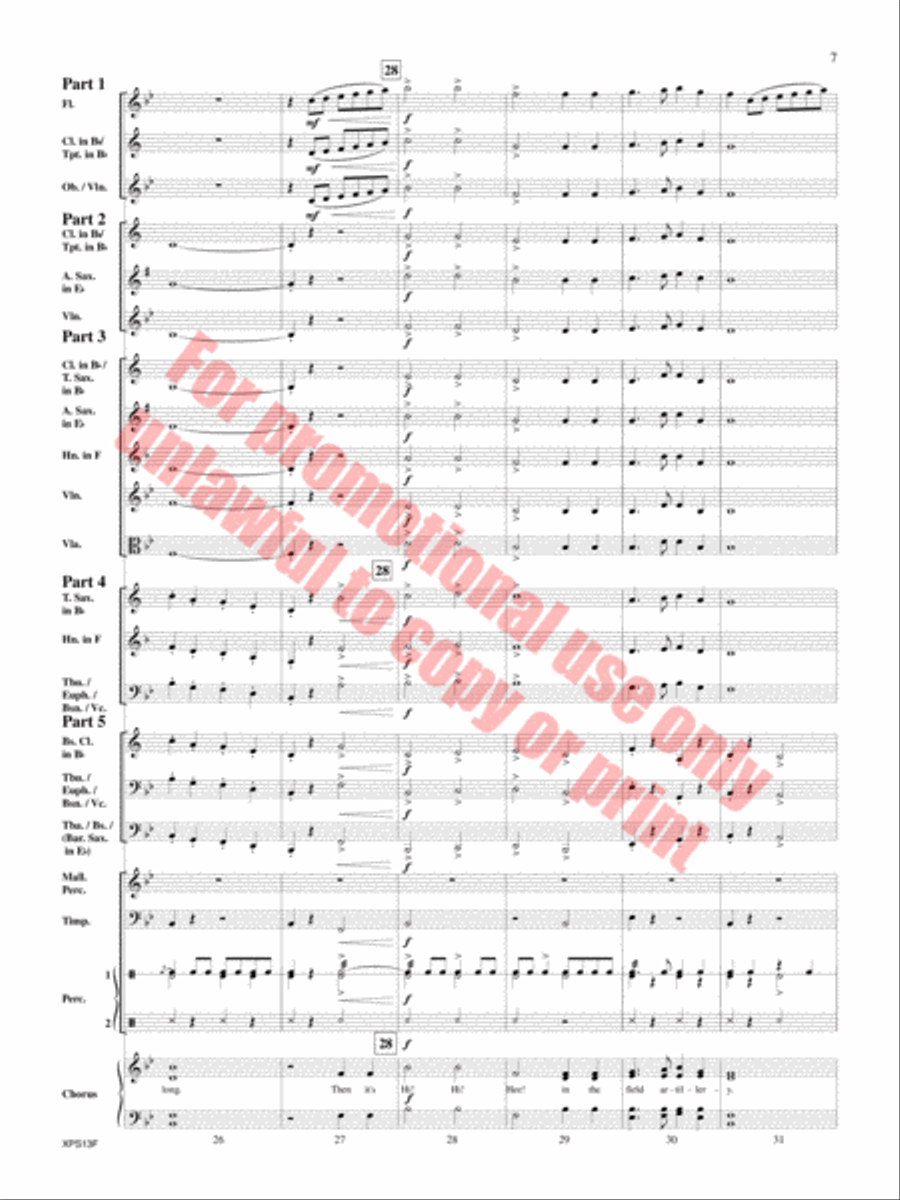 Armed Forces The Pride of America! Concert Band scores gallery preview page 8