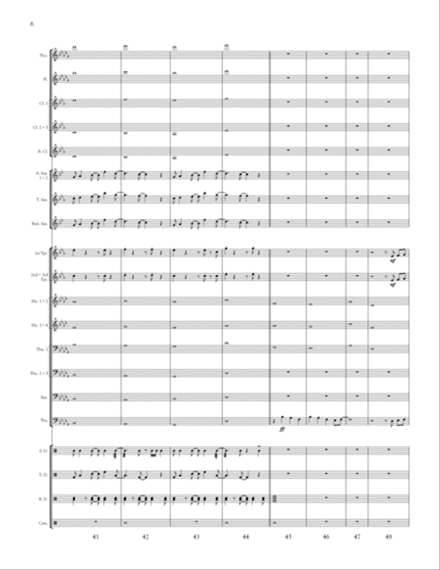 Stitches Stitches Marching Band scores gallery preview page 6