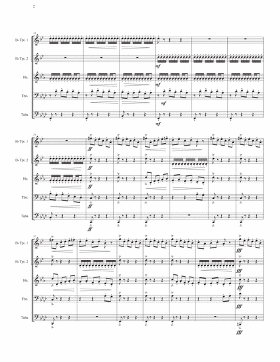 Chants d' Espagne - Prelude for Brass Quintet image number null