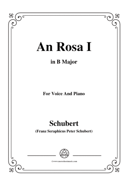 Schubert-An Rosa I(To Rosa),D.316,in B Major,for Voice&Piano image number null