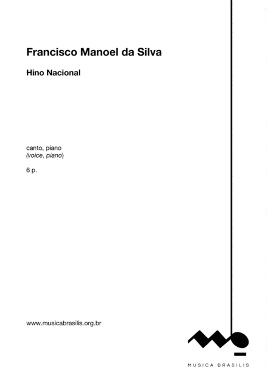 Hino Nacional Brasileiro (canto e piano) Voice scores gallery preview page 2