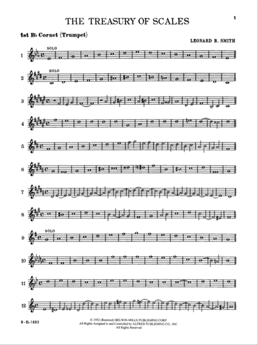 Treasury of Scales for Band and Orchestra Chamber Orchestra scores gallery preview page 2