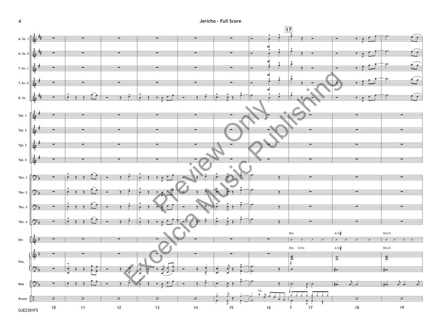 Jericho (Score) Jericho (Score) Jazz Ensemble scores gallery preview page 5