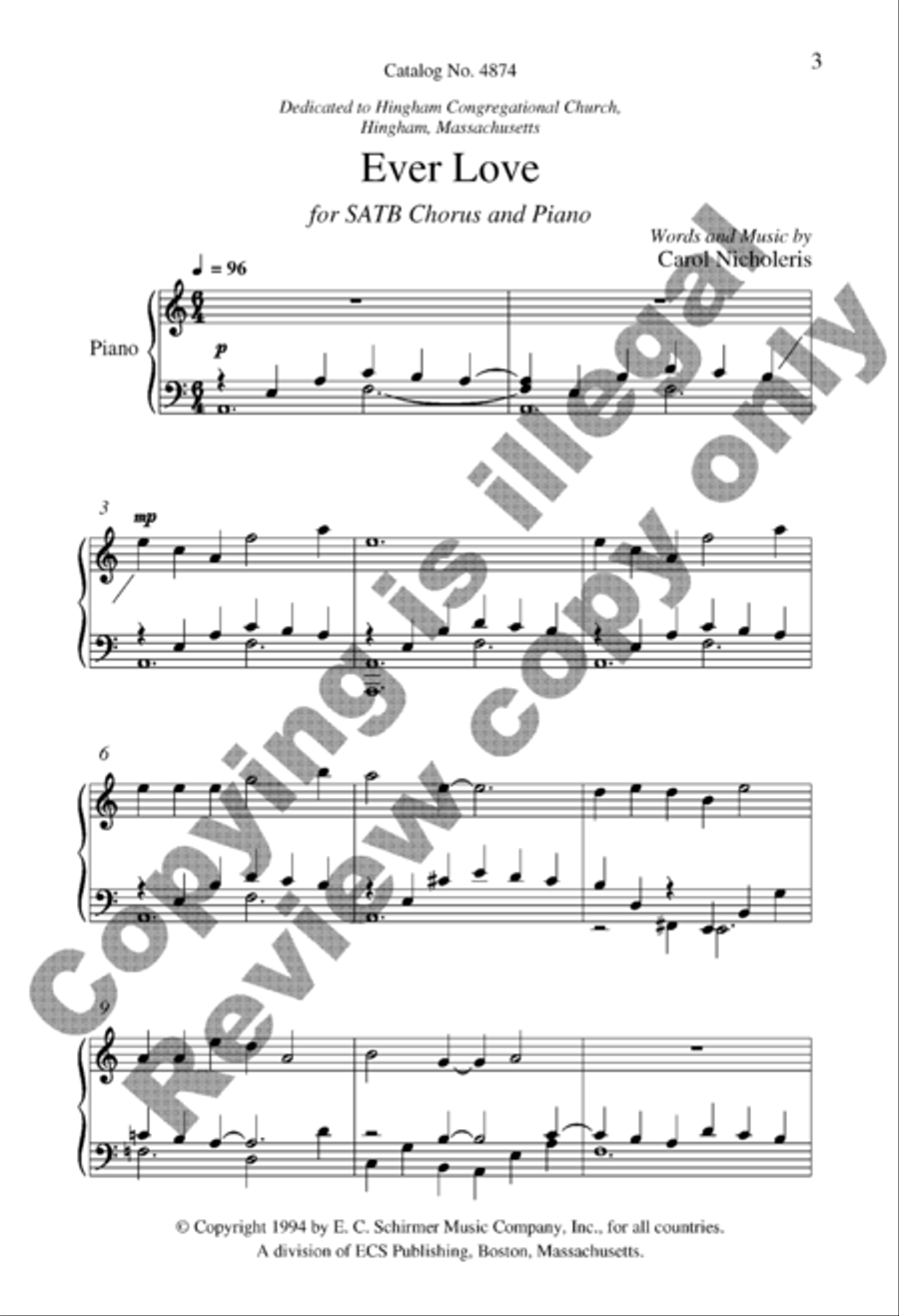 Ever Love Ever Love 4-Part scores gallery preview page 10