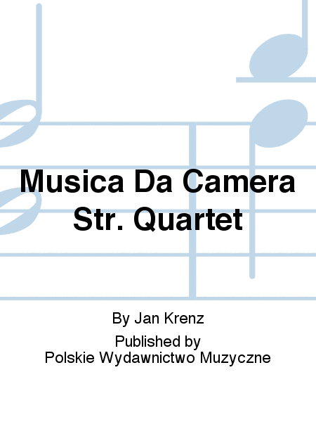 Musica Da Camera Str. Quartet