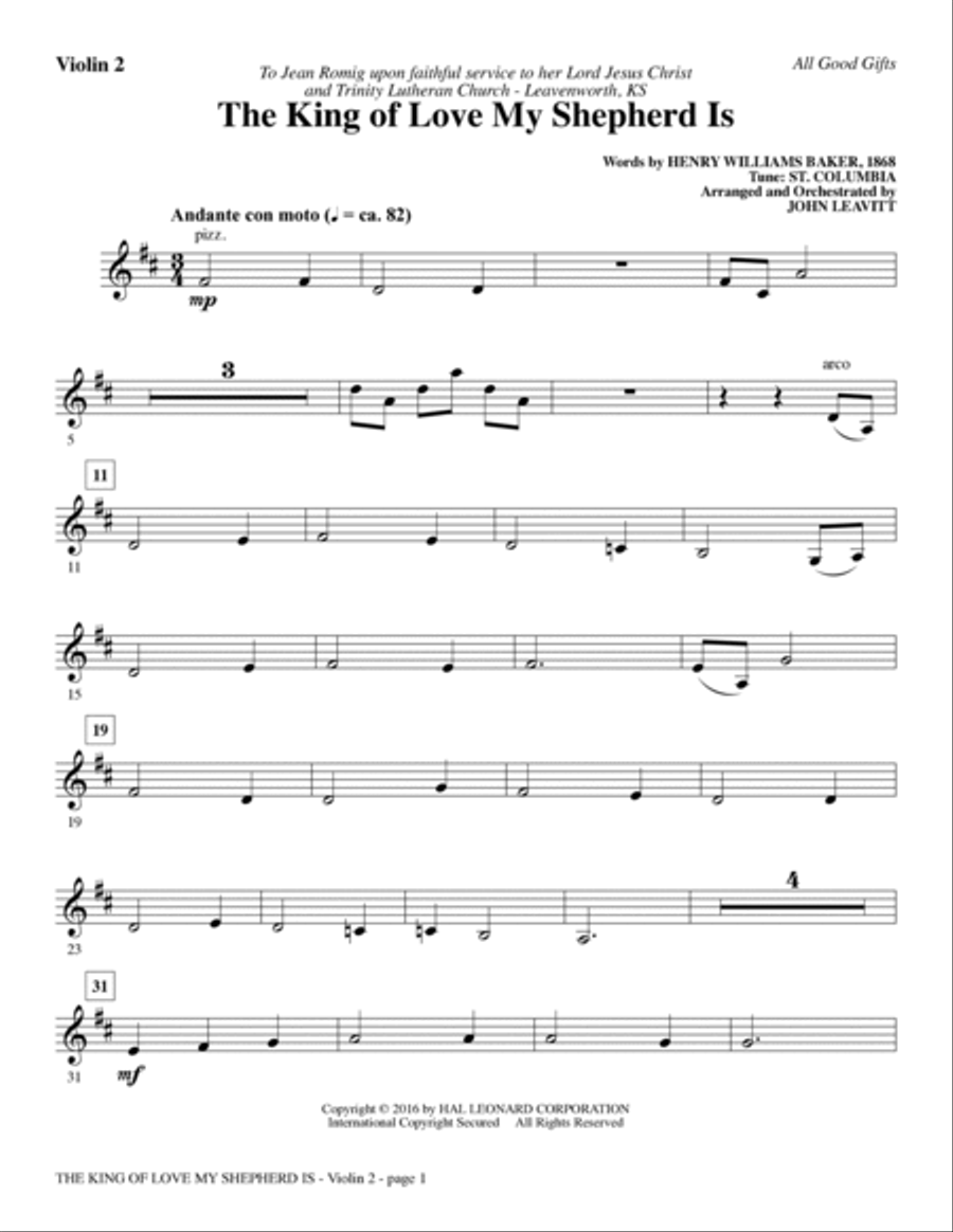 All Good Gifts - Violin 2 Choir scores gallery preview page 6