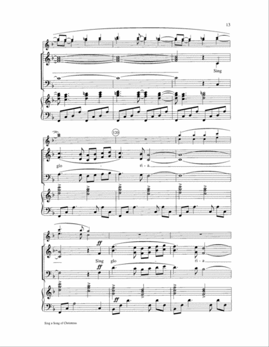 Sing a Song of Christmas 3-Part scores gallery preview page 13