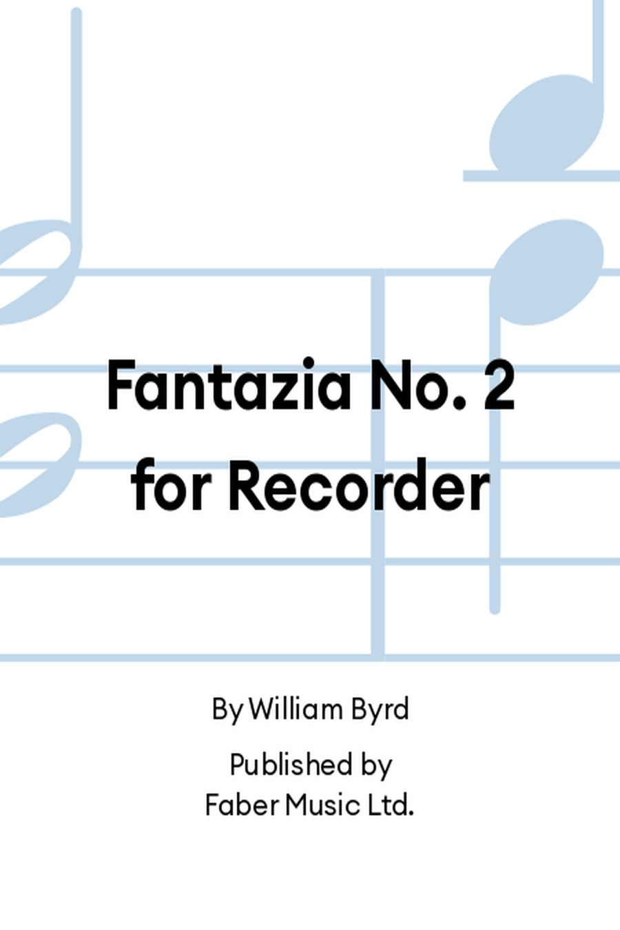 Fantazia No. 2 for Recorder Recorder scores gallery preview page 1